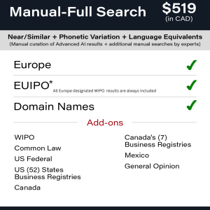 Manual-Full Search: Europe (56) Countries TM Searching